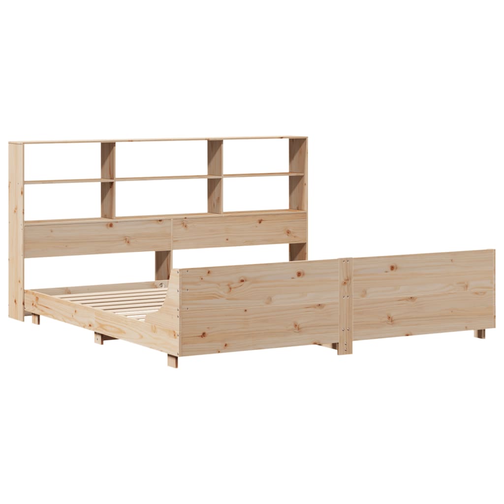 vidaXL Bedframe zonder matras massief grenenhout 180x200 cm afbeelding
