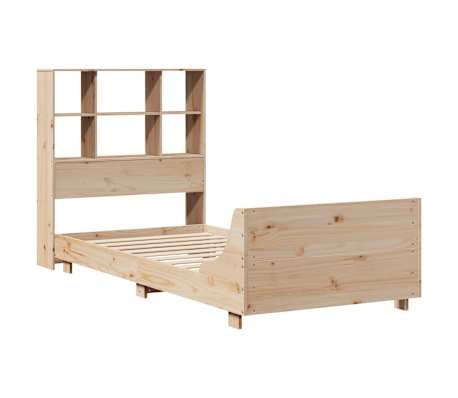vidaXL Posteljni okvir brez vzmetnice 90x190 cm trdna borovina