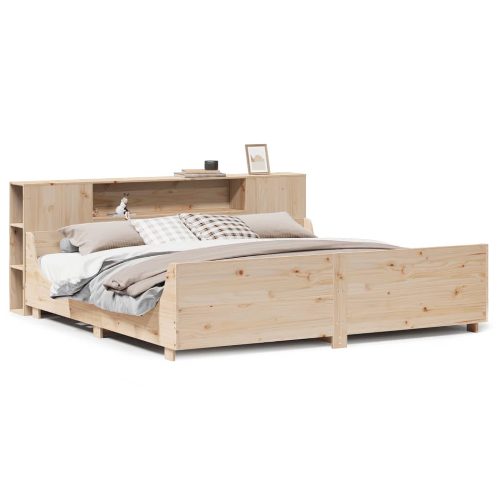 vidaXL Okvir kreveta bez madraca 200 x 200 cm od masivne borovine-image-3323755