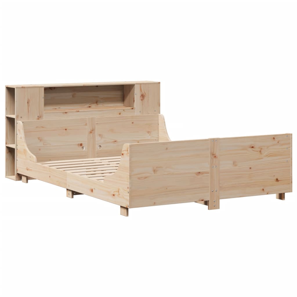 vidaXL Bedframe zonder matras massief grenenhout 160x200 cm afbeelding