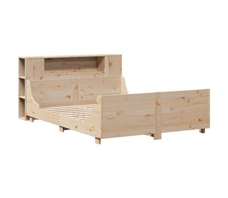 vidaXL Massivholzbett ohne Matratze 120x190 cm Kiefernholz