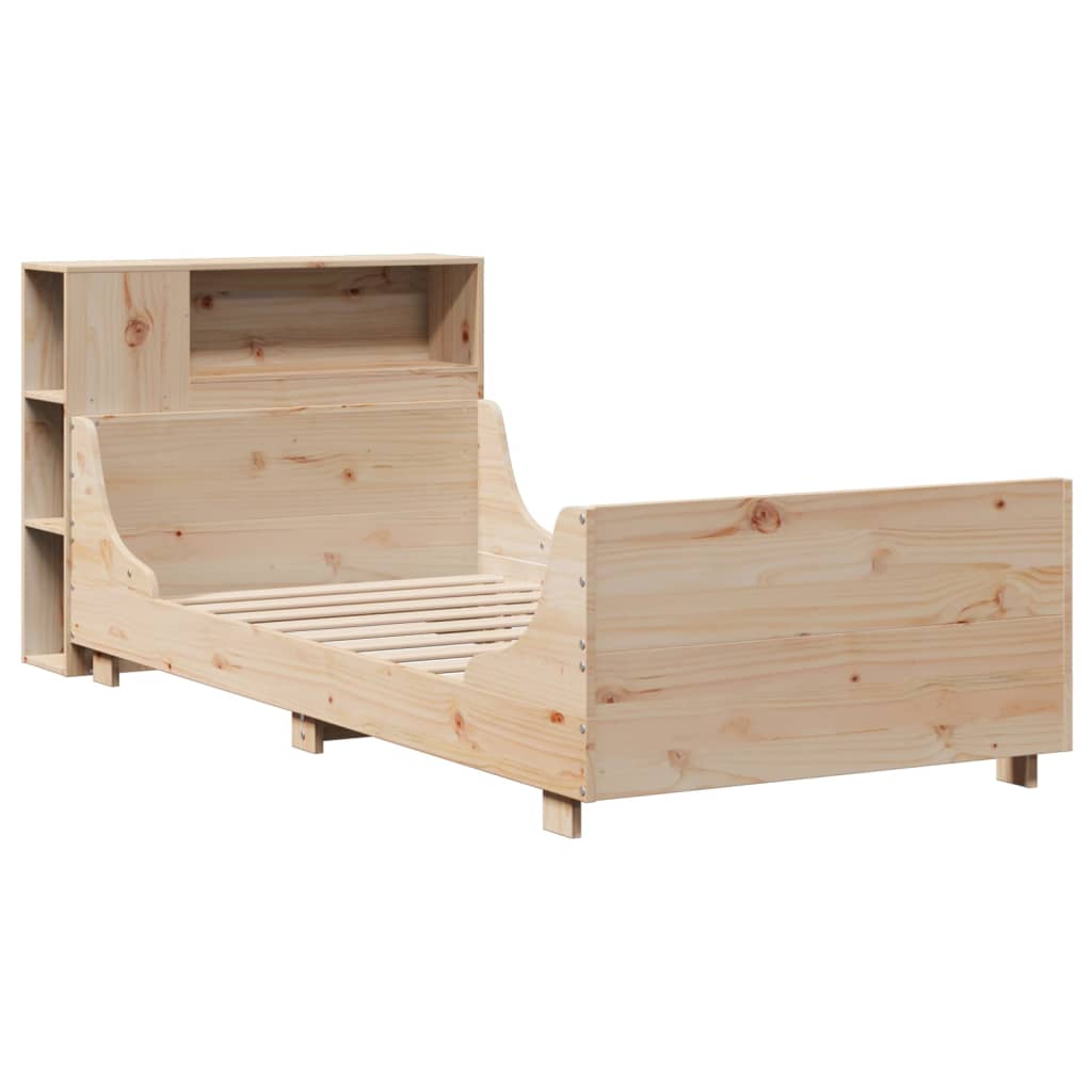 vidaXL Bedframe zonder matras massief grenenhout 100x200 cm afbeelding