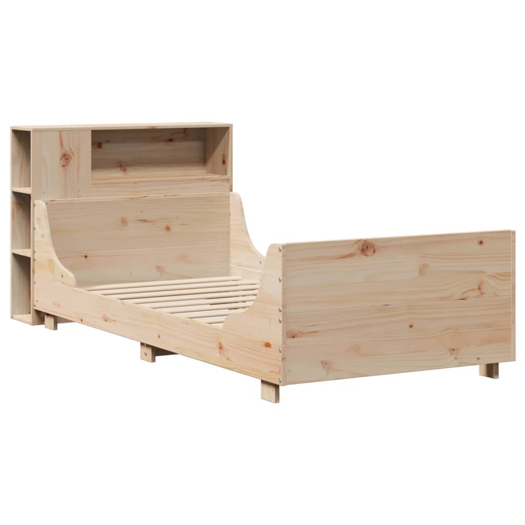 vidaXL Bedframe zonder matras massief grenenhout 90x200 cm afbeelding