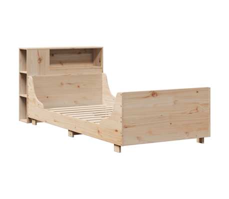 vidaXL Bed Frame without Mattress 90x190 cm Single Solid Wood Pine