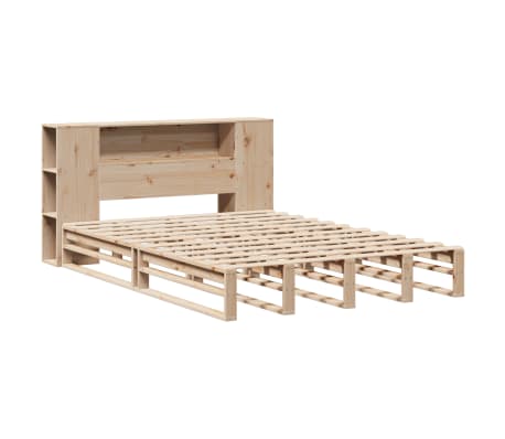 vidaXL Bookcase Bed without Mattress 140x200 cm Solid Wood