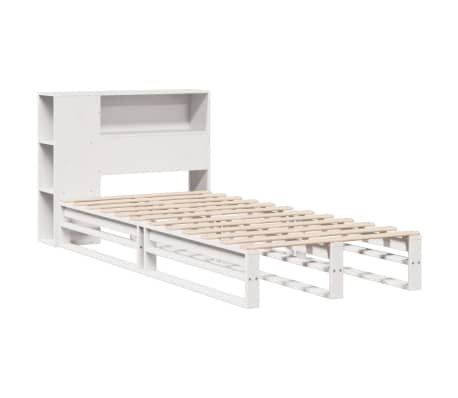 vidaXL Bookcase Bed without Mattress White 100x200 cm Solid Wood