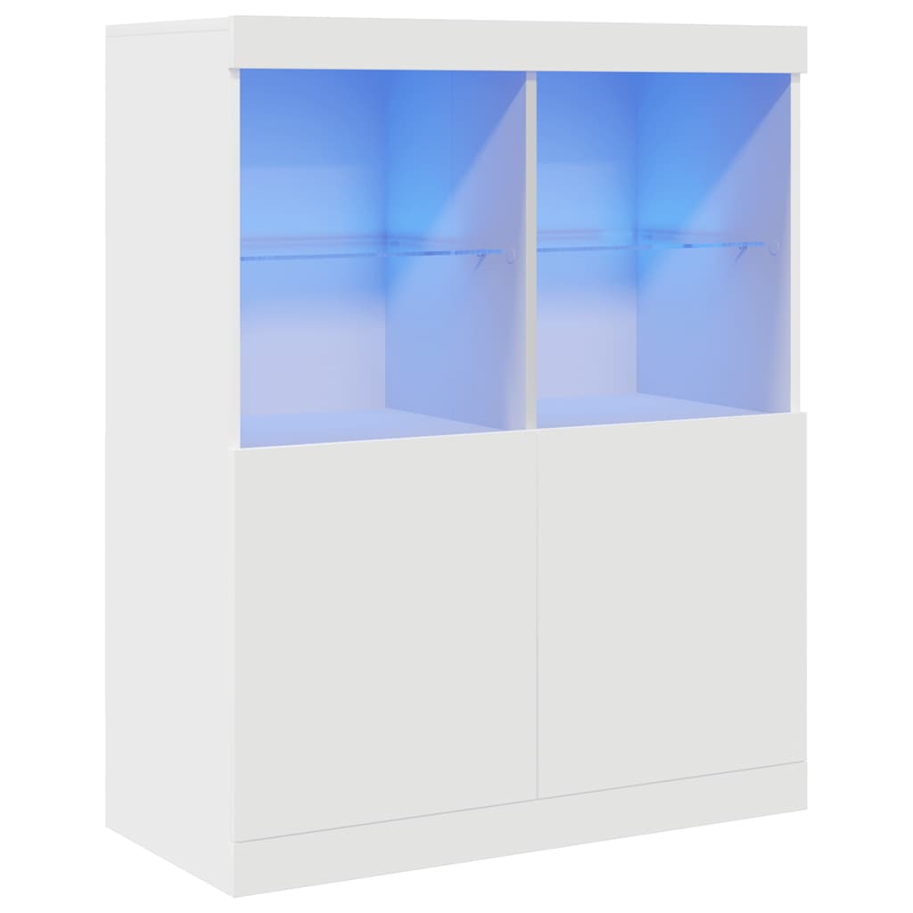 vidaXL Dressoir 81x37x100 cm bewerkt hout wit afbeelding
