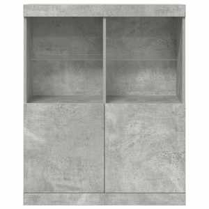Příborník betonově šedý 81x37x100 cm kompozitní dřevo - obrázek 7