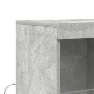 Příborník betonově šedý 81x37x100 cm kompozitní dřevo - obrázek 11