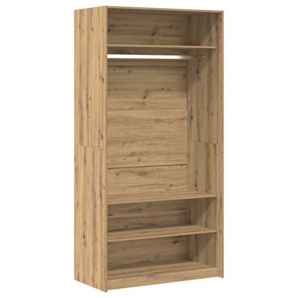 vidaXL riidekapp K&auml;sit&ouml;&ouml;line tamm 100x50x200 cm Tehnopuit