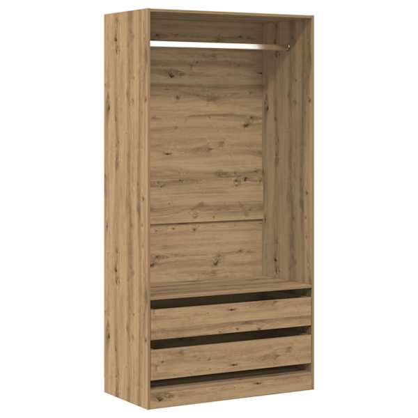 vidaXL riidekapp K&auml;sit&ouml;&ouml;line tamm 100x50x200 cm Tehnopuit