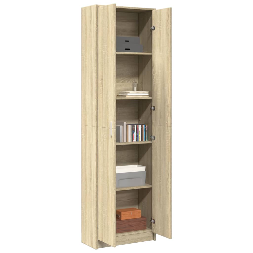 vidaXL Garderobenschrank Sonoma-Eiche 55x25x189 cm Holzwerkstoff