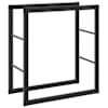 vidaXL k&uuml;ttepuude rest, must, 55x30x61 cm, teras