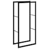 vidaXL k&uuml;ttepuude rest, must, 55x30x116 cm, teras