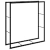 vidaXL k&uuml;ttepuude rest, must, 110x30x116 cm, teras
