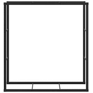 Stojan na palivové dřevo černý 110x30x116 cm ocel - obrázek 4