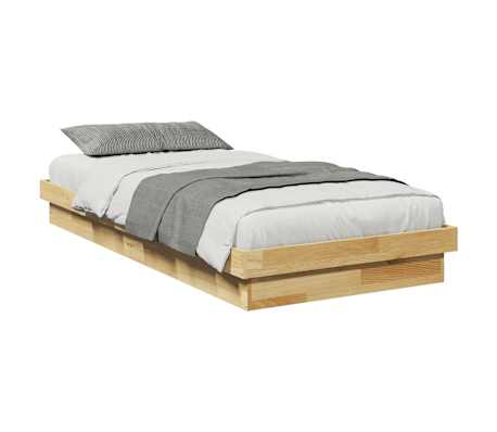 vidaXL S&auml;ngynrunko Ilman Patjaa 80x200 cm massiivitammea