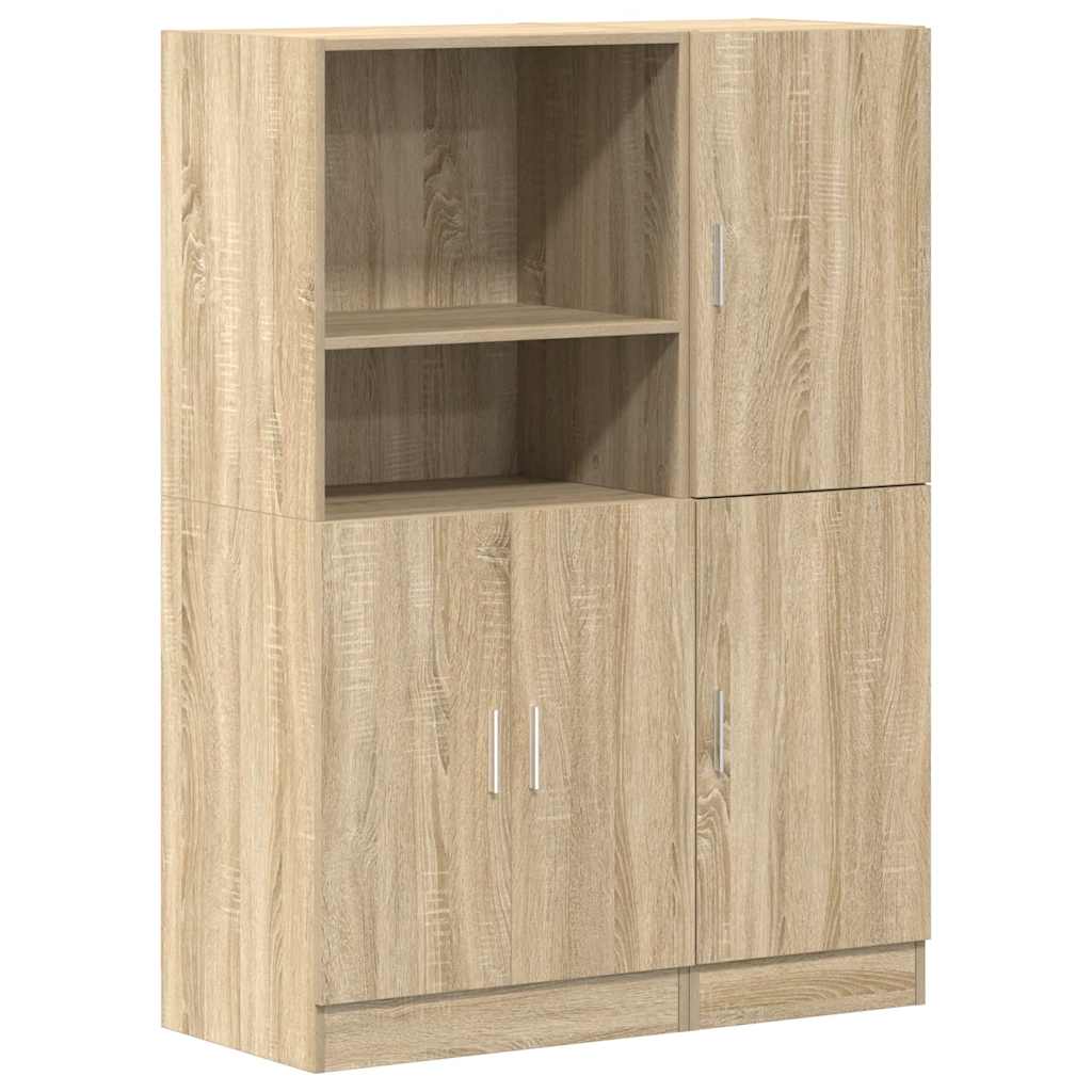 vidaXL Sada 2 kusů kuchyňských skříněk dub sonoma kompozitní dřevo