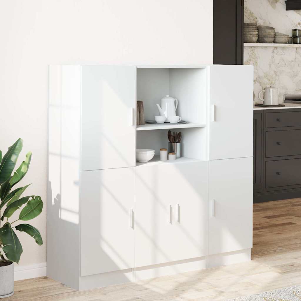 Thumbnail - vidaXL 3-tlg. Küchenschrank-Set Weiß Holzwerkstoff