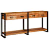 vidaXL Konsoollauad 2 tk Pruun 161 x 33 x 75 cm Tugev akatsiapuu