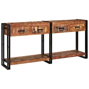 vidaXL Konsoollauad 2 tk Mitmev&auml;rviline 161 x 33 x 75 cm