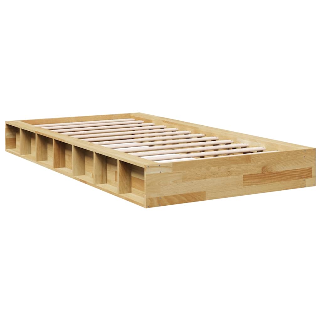 vidaXL ágykeret matrac nélkül 100x200 cm tömör fa tölgyfa
