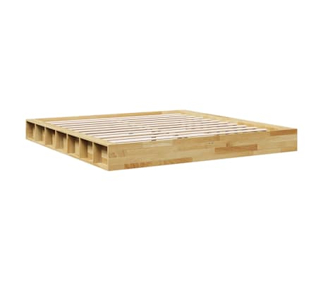 vidaXL Cadru de pat fără saltea 180x200 cm din lemn masiv de stejar