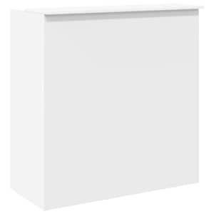 Recepční stůl bílý 100 x 50 x 103,5 cm, z umělého dřeva - obrázek 7