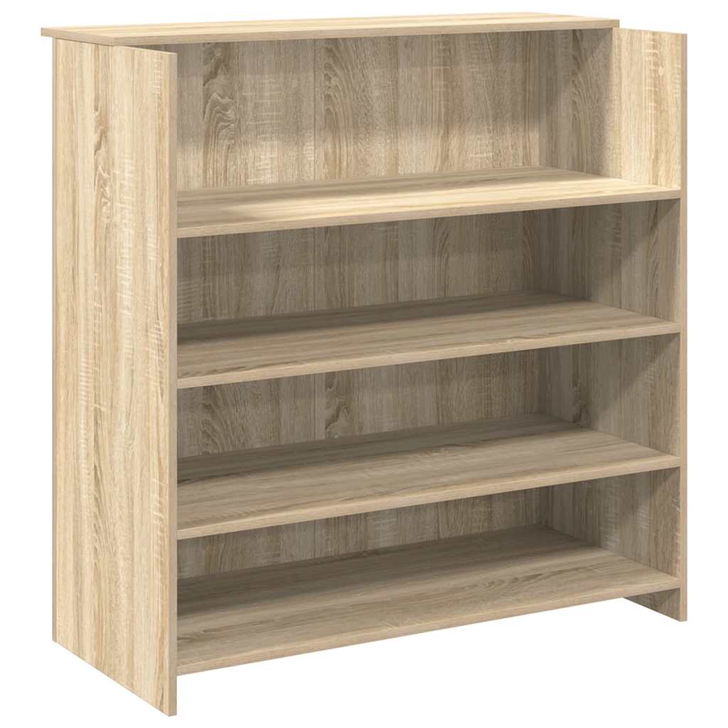 vidaXL Recepční stůl dub sonoma 100x50x103,5 cm, konstrukční dřevo