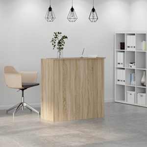 Recepční stůl dub sonoma 100x50x103,5 cm, konstrukční dřevo - obrázek 4