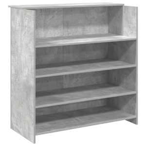 vidaXL vastuv&otilde;tulaud, betoonhall, 100x50x103,5 cm, tehispuit
