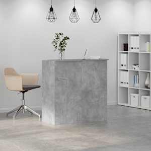 Recepční stůl betonově šedý 100x50x103,5 cm kompozitní dřevo - obrázek 4