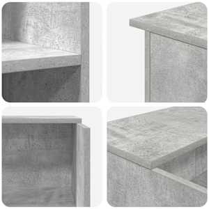 Recepční stůl betonově šedý 100x50x103,5 cm kompozitní dřevo - obrázek 8