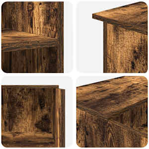 Recepční stůl kouřový dub 100x50x103,5 cm kompozitní dřevo - obrázek 8