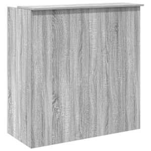 Recepční stůl šedý sonoma 100x50x103,5 cm kompozitní dřevo - obrázek 7