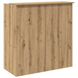 Recepční stůl dub artisan 100x50x103,5 cm kompozitní dřevo - obrázek 7