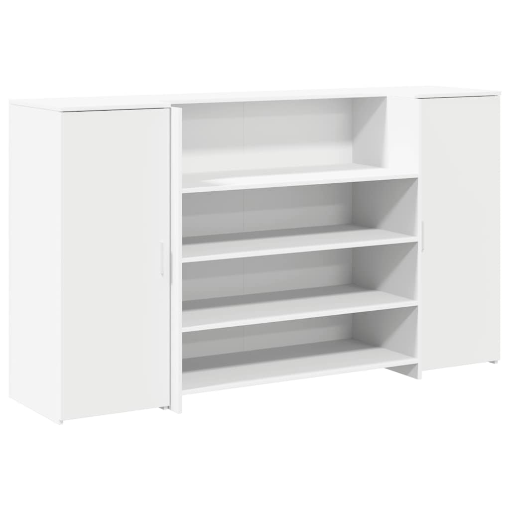 vidaXL Recepční stůl bílý 180 x 50 x 103,5 cm, z umělého dřeva
