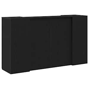 Recepční stůl černý dub 180 x 50 x 103,5 cm, konstrukční dřevo - obrázek 11