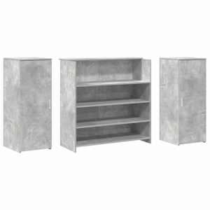 Recepční stůl betonově šedý 180x50x103,5 cm kompozitní dřevo - obrázek 7