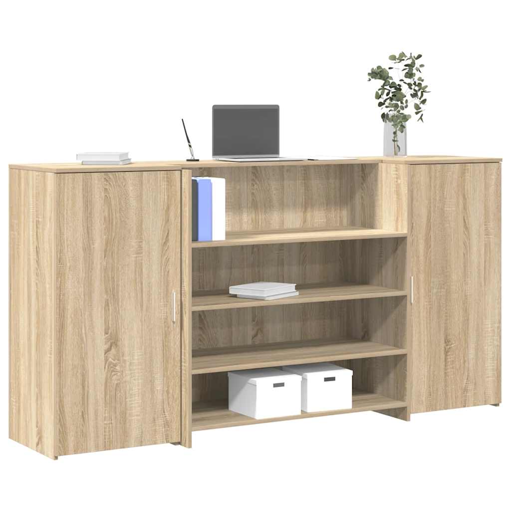 vidaXL Birou de recepție Stejar Sonoma 200x50x103,5 cm Lemn prelucrat