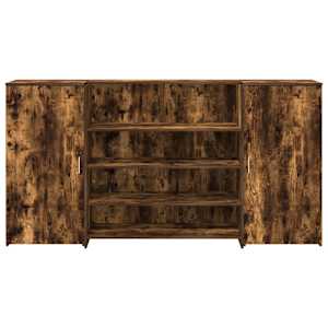 Recepční stůl kouřový dub 200x50x103,5 cm kompozitní dřevo - obrázek 5