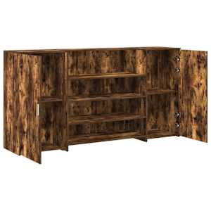 Recepční stůl kouřový dub 200x50x103,5 cm kompozitní dřevo - obrázek 6