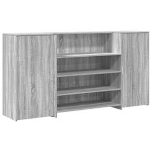 vidaXL vastuv&otilde;tulaud, hall sonoma tamm, 200x50x103,5 cm, tehispuit