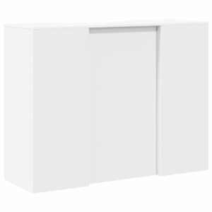 Recepční stůl bílý 135x50x103,5 cm kompozitní dřevo - obrázek 11