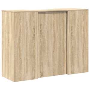 Recepční stůl dub sonoma 135x50x103,5 cm kompozitní dřevo - obrázek 11