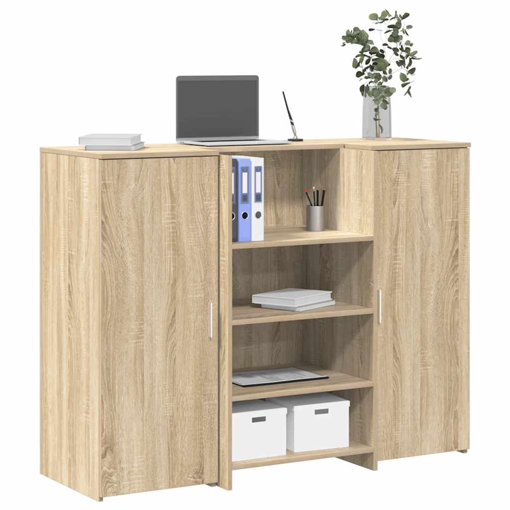 vidaXL Birou de recepție Stejar Sonoma 135x50x103,5 cm Lemn prelucrat