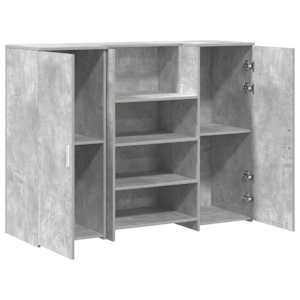 Recepční stůl betonově šedý 135x50x103,5 cm kompozitní dřevo - obrázek 6