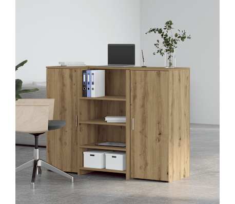 vidaXL recepci&oacute;s pult k&eacute;zműves t&ouml;lgy 135x50x103,5 cm szerelt fa