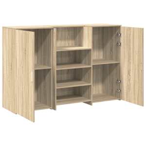 Recepční stůl dub sonoma 155x50x103,5 cm kompozitní dřevo - obrázek 6