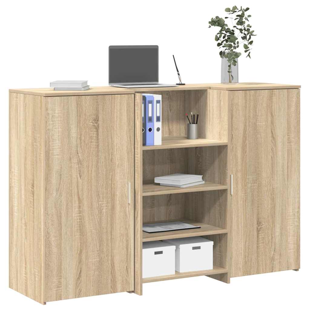 vidaXL Birou de recepție Stejar Sonoma 155x50x103,5 cm Lemn prelucrat